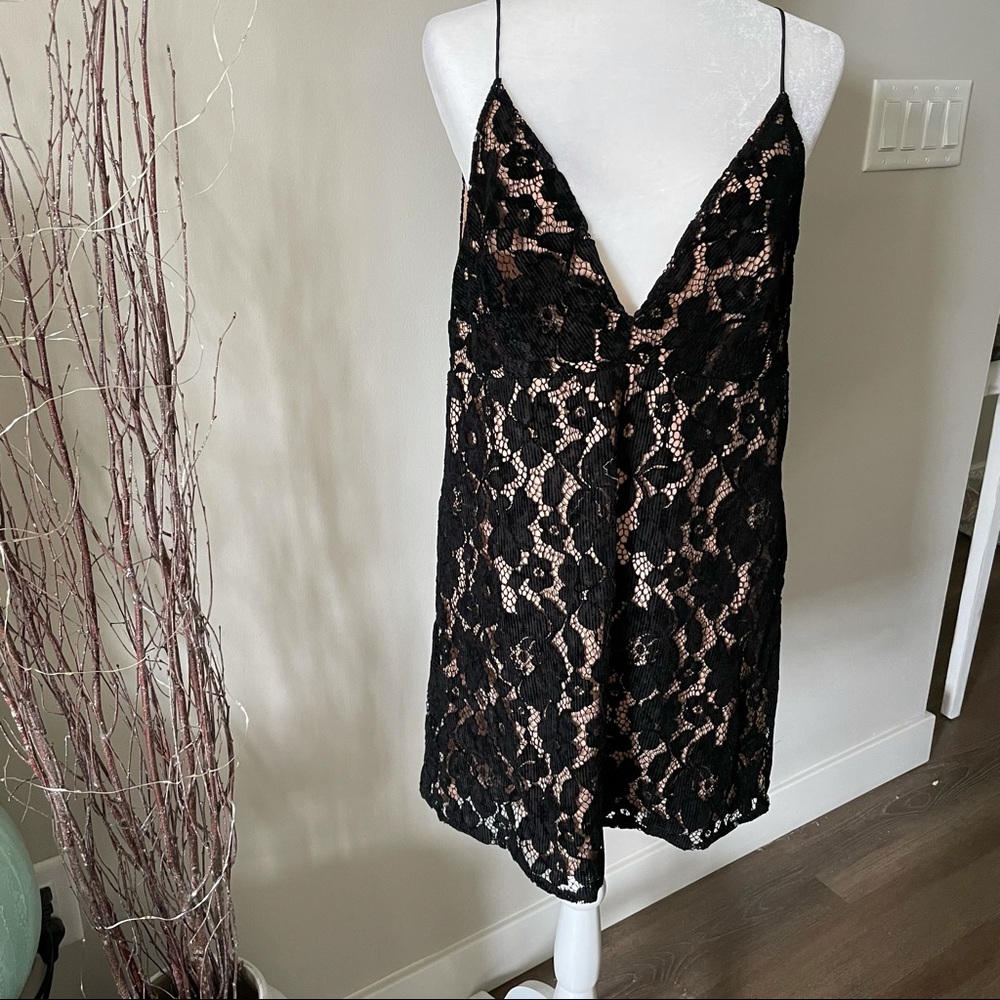 Free People Black and Nude Dress